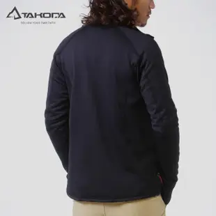 【TAKODA】Skan 中層刷毛保暖外套 男款 黑色(休閒外套/保暖中層/機能外套)