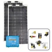 Sunman eArc 2 x 100W Flexible Solar Panel with Victron SmartSolar MPPT 75/15 Charge Contro