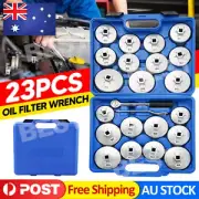 NEW 23Pcs Cup Type Oil Filter Wrench Set 1/2" Square Drive Removal Socket Tool