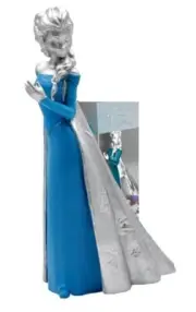 Bullyland Germany Disney FROZEN QUEEN ELSA D100 Silver 4" Figure Cake Topper NEW