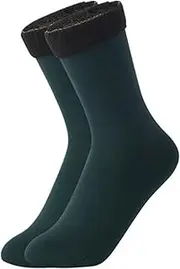 [STKARCV] Winter Warm Socks Women Thermal Boots Home Floor Socks(1Pair Green)
