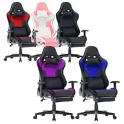 AGX 7 RGB Lights Bluetooth Speaker Gaming Chair Ergonomic Racing chair 165° Reclining Gaming Seat 4D Armrest Footrest