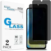 [KATIN] [2 Pack] Privacy Screen Protector for Samsung Galaxy A15 5G Anti Spy Tempered Glass Film Anti-Scratch Case Friendly
