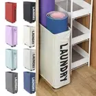 Narrow Yoga Storage Basket Collapsible Foldable Laundry Basket Home