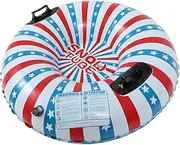 Milisten Fun Sliding Cushion Toy Inflatable Ski Ring Grass Surface PVC Sliding Supply for Boys and Girls Adults