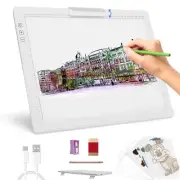 A4 Light Board for Diamond Painting, Rechargeable Tracing Light Box with Top ...
