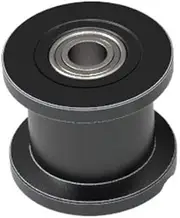 1pc 20 Teeth 2GT Idler Pulley Bore 3/4/5mm for Width=6mm GT2 2M Belt 20T 20Teeth GT2 Passive Pulley with Bearing 20-2GT(Bore 5mm NO Teeth,6mm-Black)