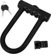 TOGEVAL U Shaped Silicone Bike Lock Durable Lock for Motorcycles Bicycles Heavy Duty for Safe Cycling for Handlebars Frames