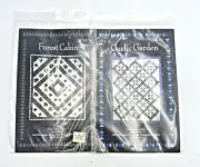 Glad Creations Quilt Block Patterns Lot 2 Forest Cabin GC116 Gaelic Garden GC117
