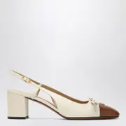 [Valentino Garavani] Slingback Valet Du Roi pumps in butter/tobacco 38 IT Beige
