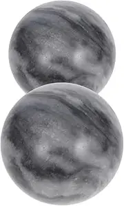 2pcs Natural Baoding Balls for Hand Therapy Jade Massage Balls for Deep Tissue Relaxation and Meditation with Box for Finger Exercises and Joint Relief