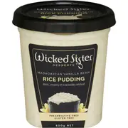 Wicked Sister Vanilla Bean Rice Pudding 500g