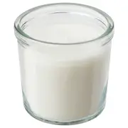 ADLAD scented candle in glass, Scandinavian Woods/white, 20 hr