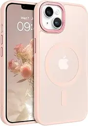 BENTOBEN for iPhone 14 Plus Case, Magnetic Skin-Friendly Touch Slim Matte Phone Cases Compatible with MagSafe, Tough Anti-Drop Shockproof Full-Body Protective Cover for iPhone 14 Plus 6.7 inch, Pink