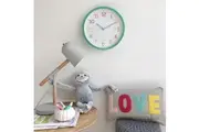 LEARN THE TIME Mint 30cm Silent Wall Clock by One Six Eight London