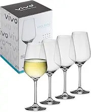 Vivo by Villeroy & Boch Group - Voice Basic White Wine Glasses, 4 pcs. Discreet Glass Set, Crystal Glass, Clear, 782 ml / 283 ml