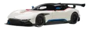 AUTOart 1/18 Aston Martin Vulcan metallic white/blue & red stripe