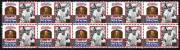 ED WALSH BASEBALL GREAT HALL OF FAME INDUCTEE STRIP OF 10 MINT STAMPS