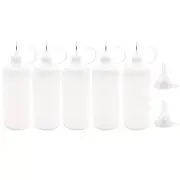 5 Pack 4oz Precision Tip Applicator Bottles for Gluing Projects Paper Crafts