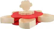 ULTECHNOVO Rotating Snack Tray Flower Shape Food Storage Container for Nuts and Candy and Reliable Snack Organizer for Home and Party Use Spacious Design for Dried Fruits