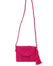 Mar Y Sol Naomi Raffia Shoulder Bag