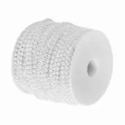 40 Meters/roll 4mm Cotton Thread Imitation Pearl Connection Beads Christmas Wedd