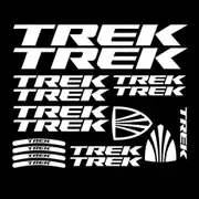 for TREK Bike Stickers Frame car Sticker Cycle Bicycle Tuning Rim Wheel Decal Logo Emblem waterproof Vinyl Decal,20cm 30cm white