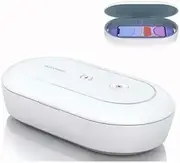 Macco UV Smart Phone Sanitizer & Universal Cell Phone Charger Box 360-Degree UV-C Disinfection, Disinfects and Charges All Phones (White)