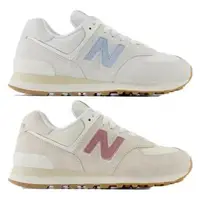 在飛比找森森購物網優惠-New Balance 574 休閒鞋 女鞋 麂皮 藍/粉【