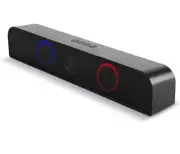Goldponpon Desktop 5.0 Bluetooth Soundbar W/Dynamic Lightbar, Black- NEW!