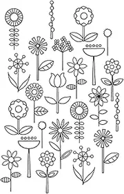 Best Friend Tattoos,Flower HC-BB-862,Flower Tattoos,Lasts 1-2 Weeks,Water-Resistant,Resilience,Real Tattoo Look,18 x 11 cm