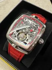 Invicta Tourbillon S1 Rally Diablo Mens Watch Skeleton Dial 35280 Red/Black