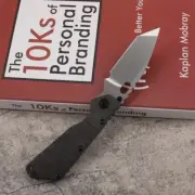 9''New StoneWash D2 Blade Full Titanium Handle tactics Folding Pocket Knife DF31