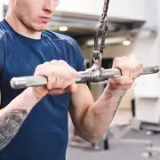 REVOLVING STRAIGHT BAR CABLE ATTACHMENT HOME GYM WEIGHTS BICEPS ARM CURLS