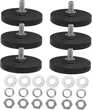 GANAZONO Outdoor Fit Rubber Coated Magnets Mounting Strong Hold for Roof Light Fixtures