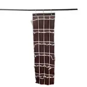 24 Pockets Over the Door Organizer Rack Hanging Holder Storage with 3 Hooks