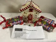 Vintage Lori Grenier Gingerbread House Tea Light With 5 Scented Melters In Box