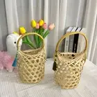 Handmade Gift Packaging Box Bamboo Woven Storage Box Hand-held Basket Egg