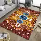 Aboriginal Polka Dot Handprint Pattern Bedroom Living Room Kitchen Decoration