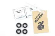Front Caster Wheelchair Bearings R6 ABEC-5 3/8x7/8x.2812" Serviceable (4-Pack)