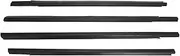 Car Side Window Weatherstrips Black Silver Chrome Pressure Sealant Weahter Strips Trim Compatible for Peugeot 301 2013-2017(Black)