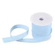 3/4 Inch Single Fold Bias Tape Polyester Roll for Sewing(Light Blue 25 Yards)