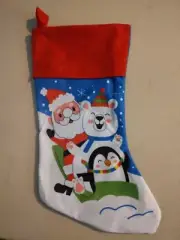 17 inch Christmas Stocking Santa Polar Bear Penguin 268970