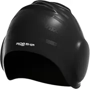 Fashionable Swimming Cap Silicone Adult Men and Women to Increase Long Ha Ear Protection Head Swimming Cap Black