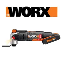 在飛比找momo購物網優惠-【WORX 威克士】20V 無刷鋰電磨切機-雙電池套裝組(W