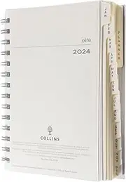 Collins Elite 2024 Diary Compact Day a Page Planner - Diary Refill - Business Planner and Organiser - January to December 2024 Diary - Daily - 1140R-24