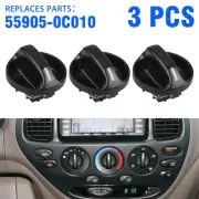 3x Replacement A/C Heater Panel Control Knob For 00-06 Toyota Tundra 559050C010&