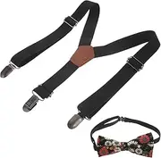 [WATIIFUFU] Versatile Boys and Girls Suspender Clips Comfort Elastic Straps Adjustable for Toddlers