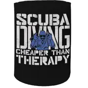 Alcohol Stubby Holder - Scuba Therapy Diving Cheaper - Funny Novelty Birthday Gift Joke Beer Can Bottle