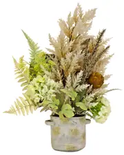National Tree Company 33In Potted Hydrangea And Palm Assortment